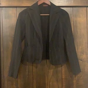 Black Pinstriped Jacket